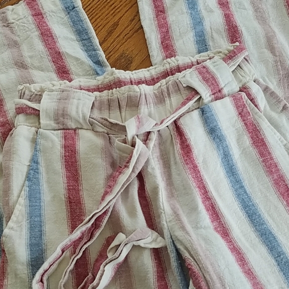 Indigo Rein Linen Beach Pants Striped Small - Picture 8 of 12